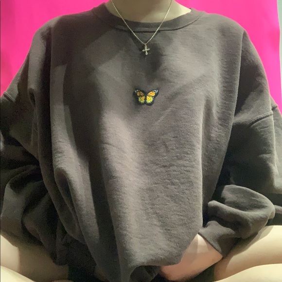 butterfly crewneck